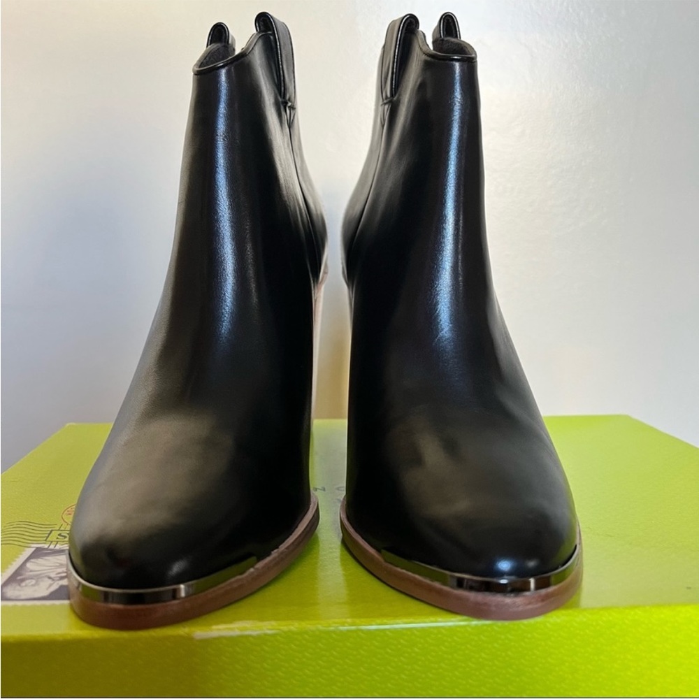 NWT Ted Baker London Kasidy Stacked Heel Leather Ankle Bootie - Picture 8 of 15